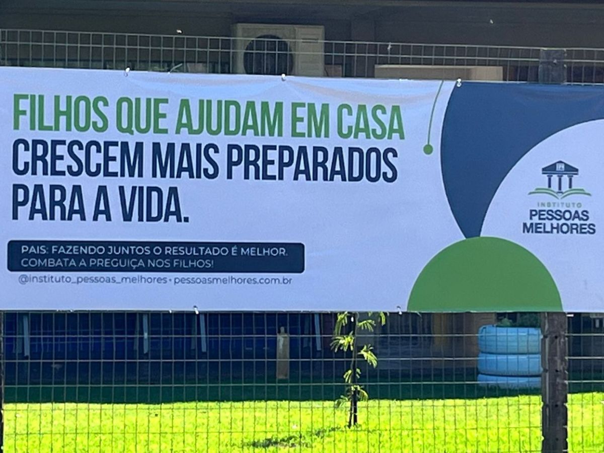 PAIS: FAZENDO JUNTOS O RESULTADO É MELHOR. COMBATA A PREGUIÇA NOS FILHOS!– mais uma ação do Instituto Pessoas&nbsp;Melhores